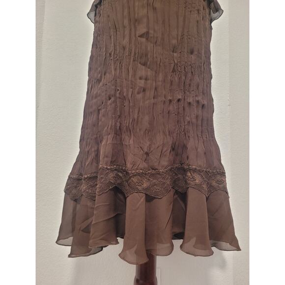 Vintage Robbie Bee Pleated Ruffle Top Skirt 2 PC Set Sz 12 Cottagecore Academia - Picture 6 of 13